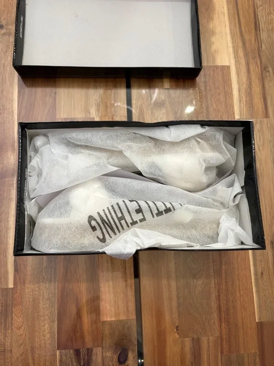 NIB Flawed Sz 7 White PU Plait Detail Strappy Espadrille Sandals Platform Shoes - Picture 3 of 11